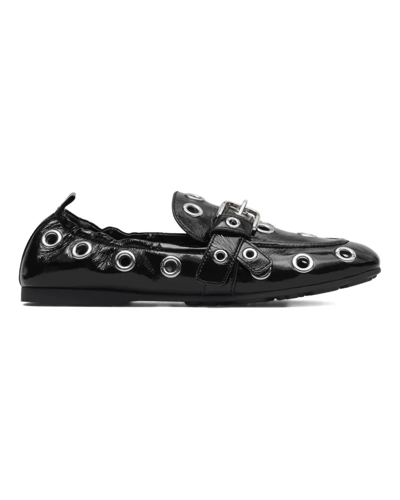 Marc Jacobs Loafer mit Ösendetail - Schwarz Schwarz