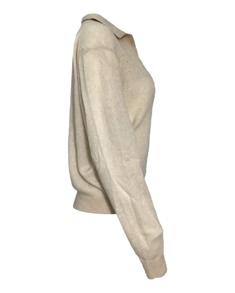 KHAITE Jo V-neck sweater - Nude Nude