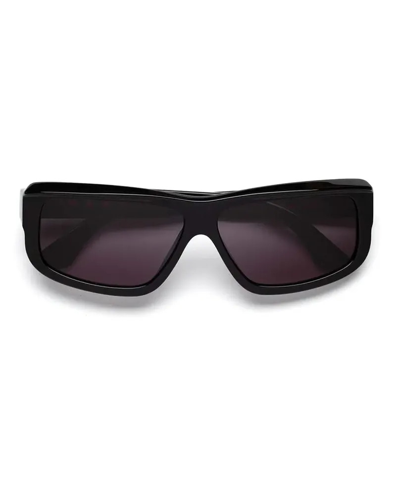 Marni Sonnenbrille mit eckigem Gestell - Schwarz Schwarz