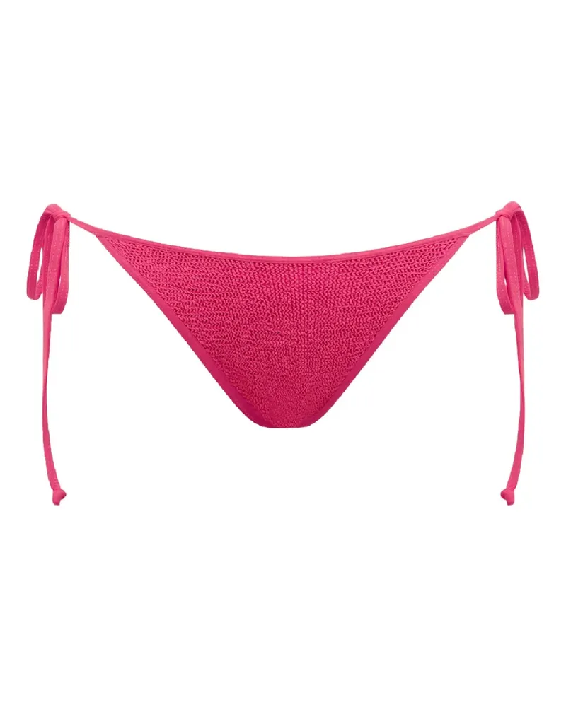 bond-eye Anisha textured tie bikini bottom - Rosa Rosa
