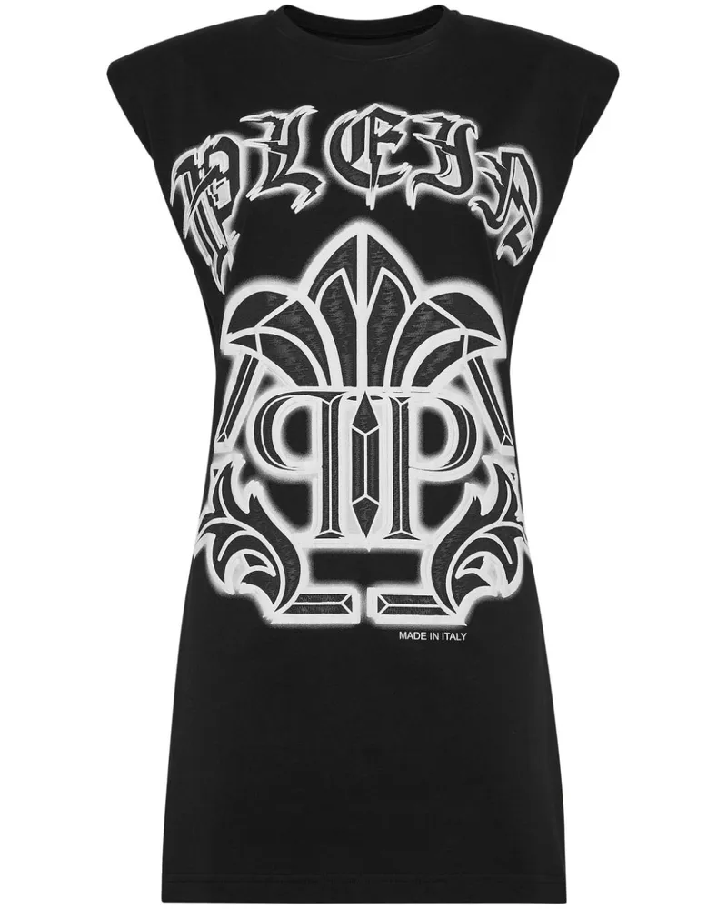 Philipp Plein Gothic Plein Trägerkleid - Schwarz Schwarz