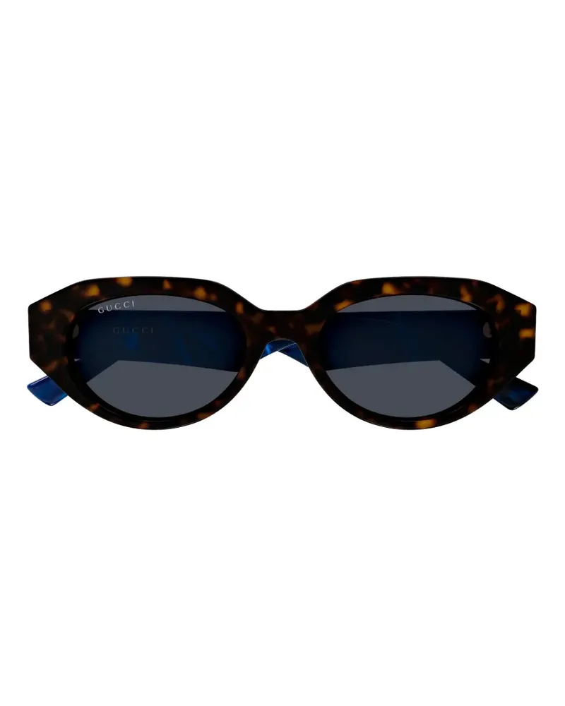 Gucci Sonnenbrille mit geometrischem Gestell - Braun Braun
