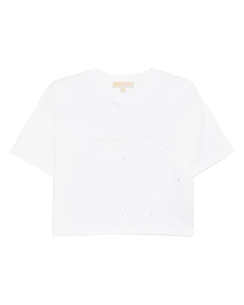 Michael Kors T-Shirt mit Nieten - Weiß Weiß