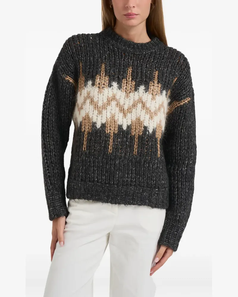 Peserico long-sleeves sweater - Grau Grau