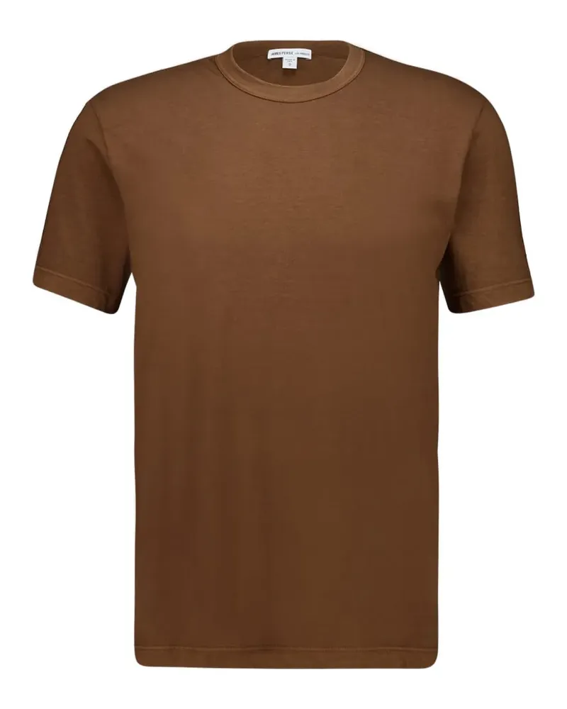 James Perse T-Shirt mit rundem Ausschnitt - Braun Braun