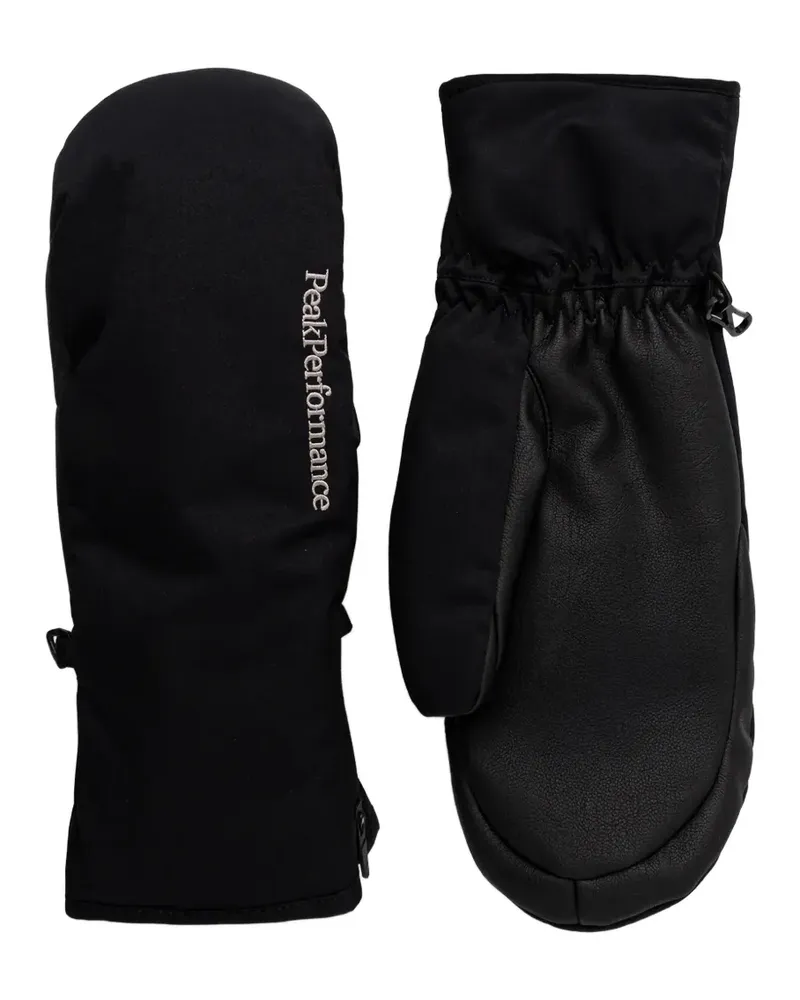 Peak Performance Isolierte Unite Hipe 2L Shell Fäustlinge - Schwarz Schwarz