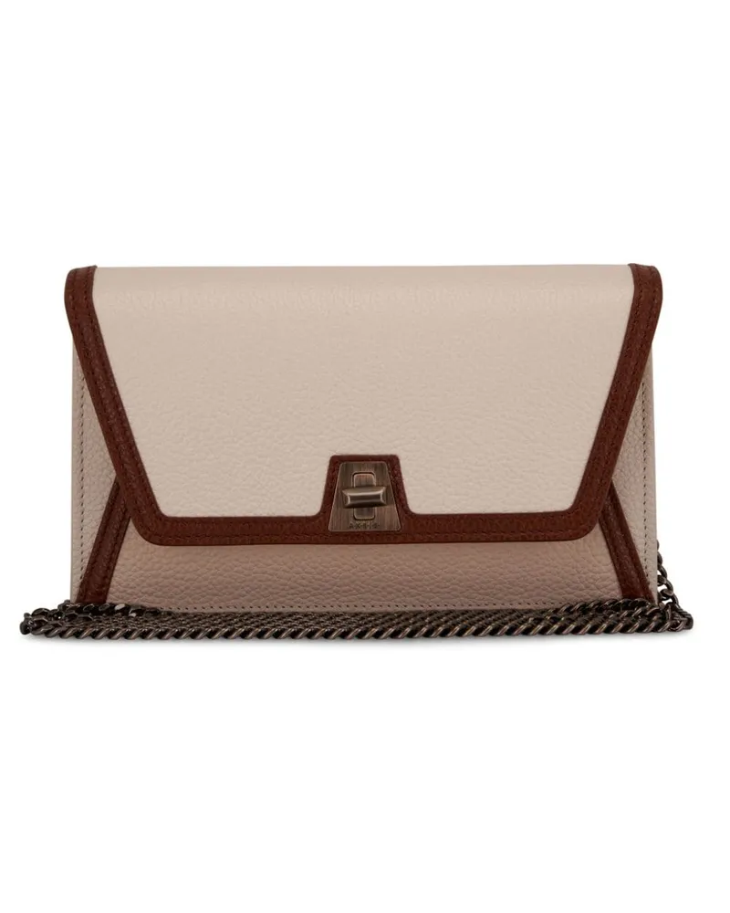 Akris Envelope Clutch Nude