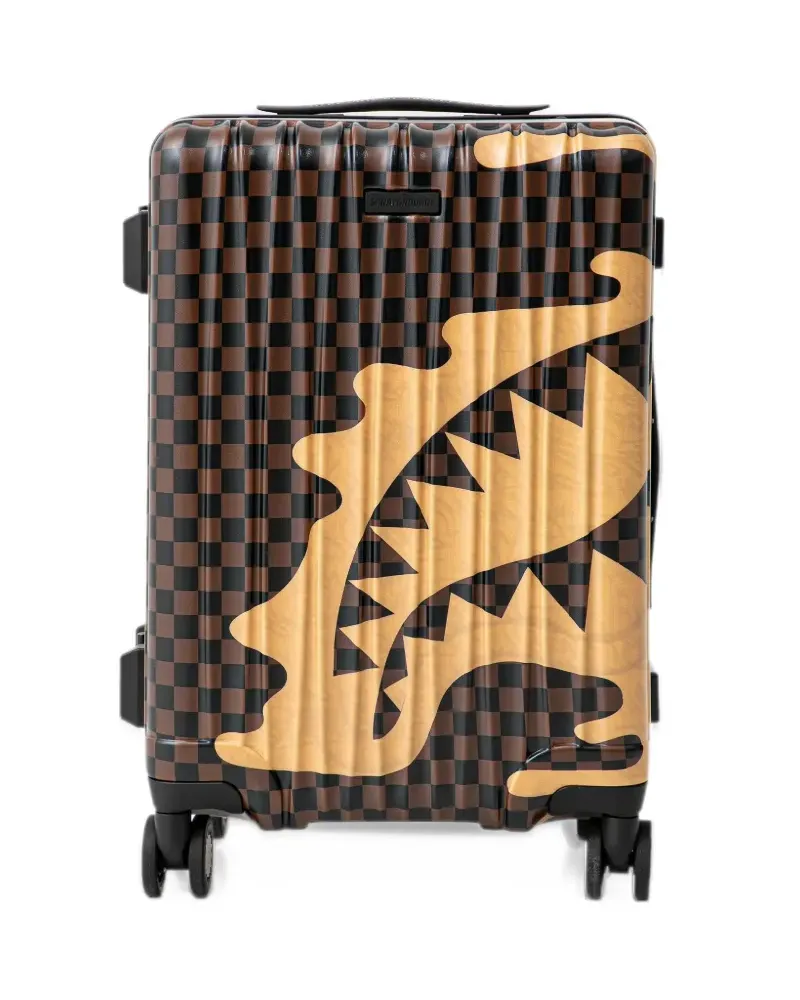 Sprayground Designer Drip suitcase - Braun Braun