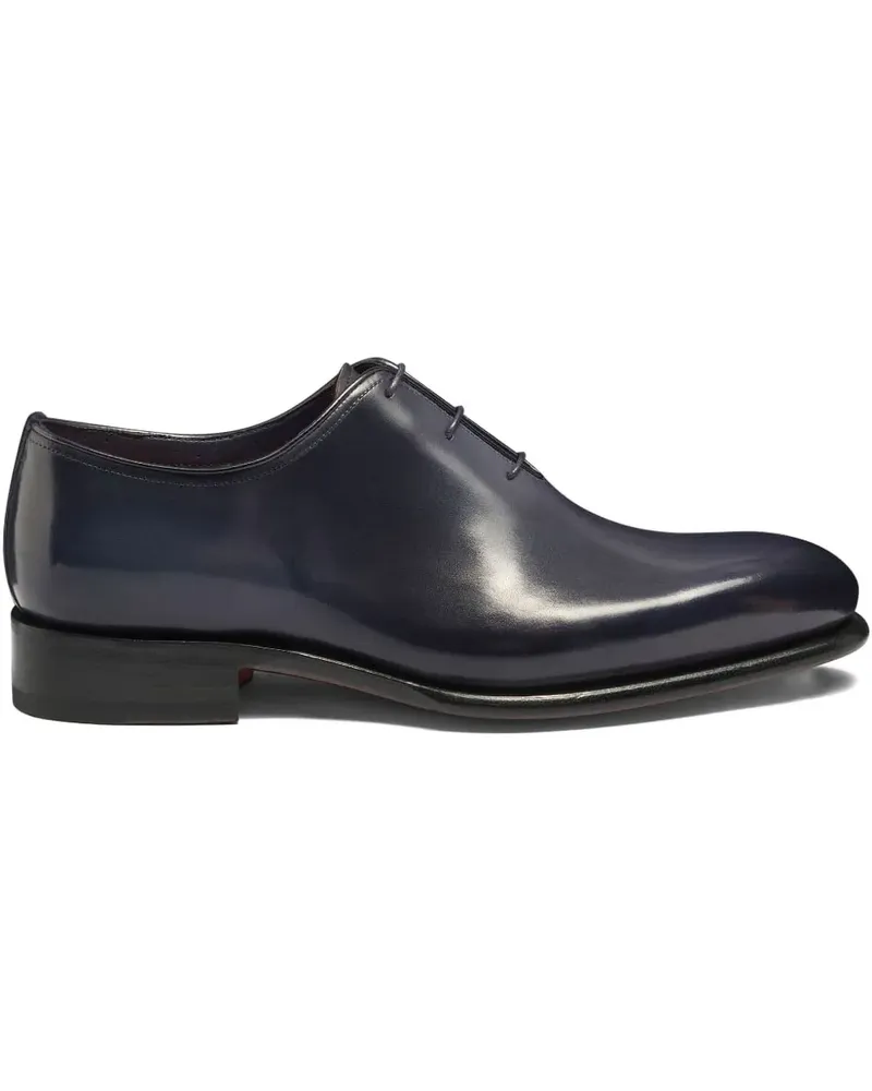 Santoni leather lace-up oxfords - Blau Blau