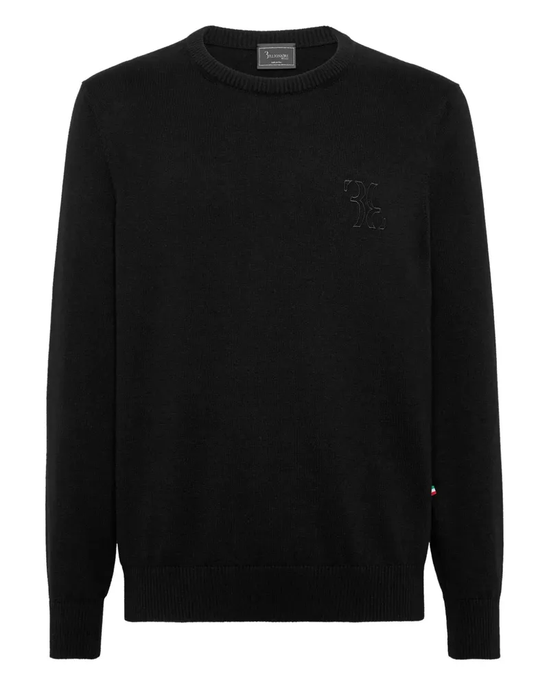 Billionaire Pullover mit Logo-Detail - Schwarz Schwarz