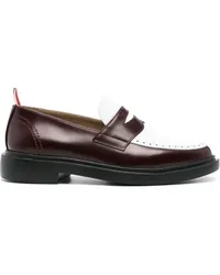 Thom Browne Loafer mit Einsätzen Weiß