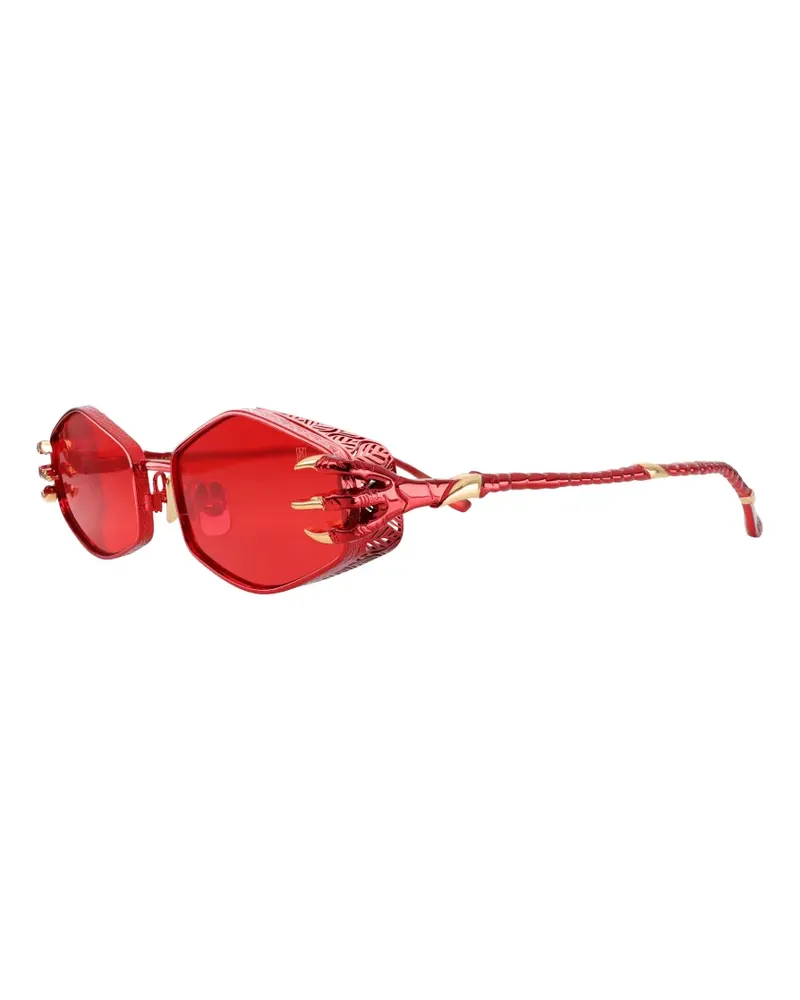 Anna-Karin Karlsson Claw Plume geometric-frame sunglasses - Rot Rot