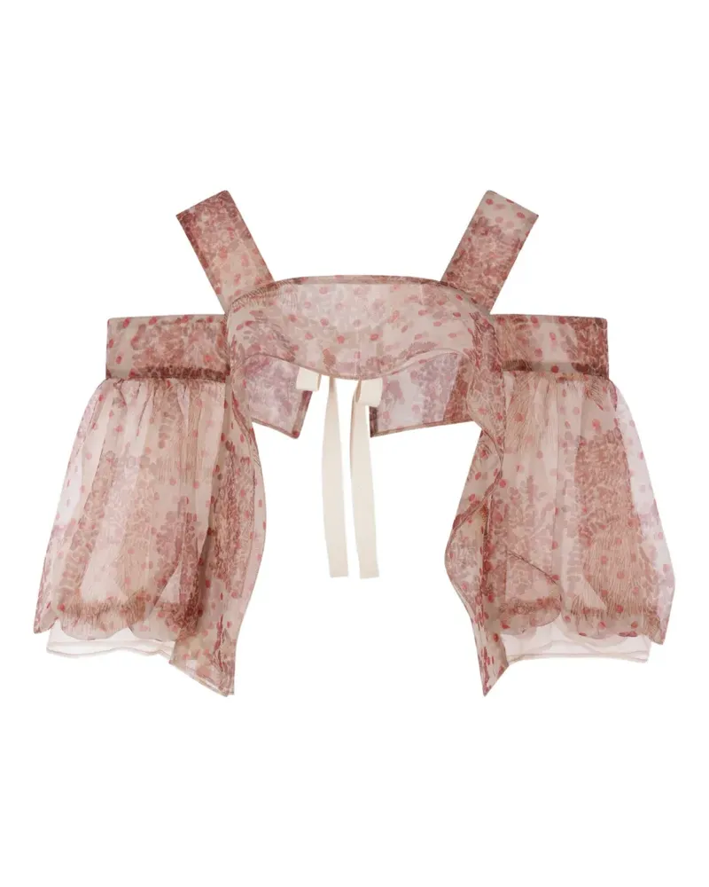 Comme des Garçons floral-print blouse - Rosa Rosa