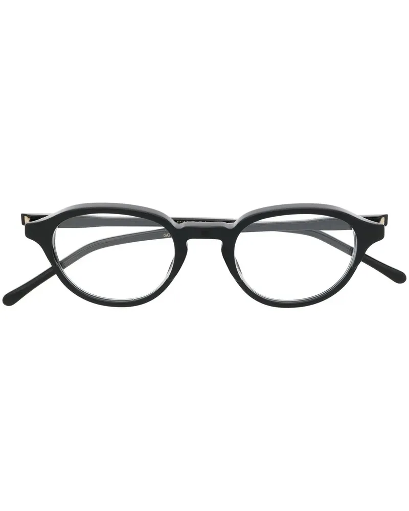 Gucci Brille mit rundem Gestell - Schwarz Schwarz