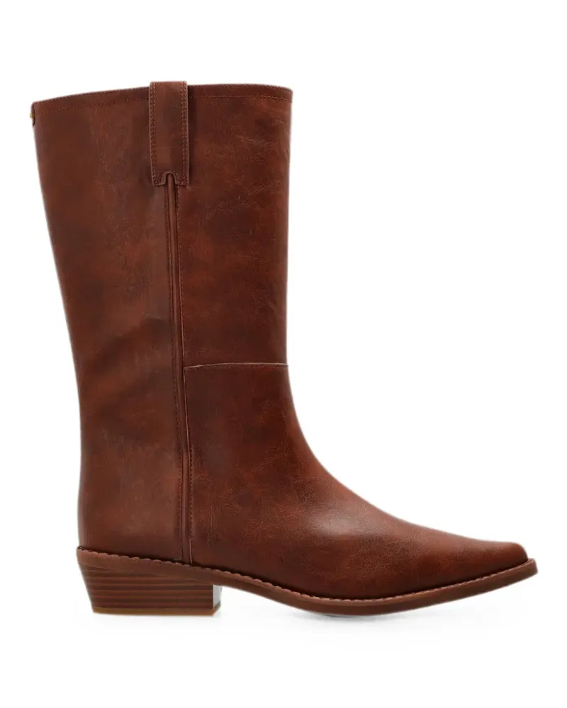 Michael Kors Farren Stiefel im Distressed-Look - Braun Braun