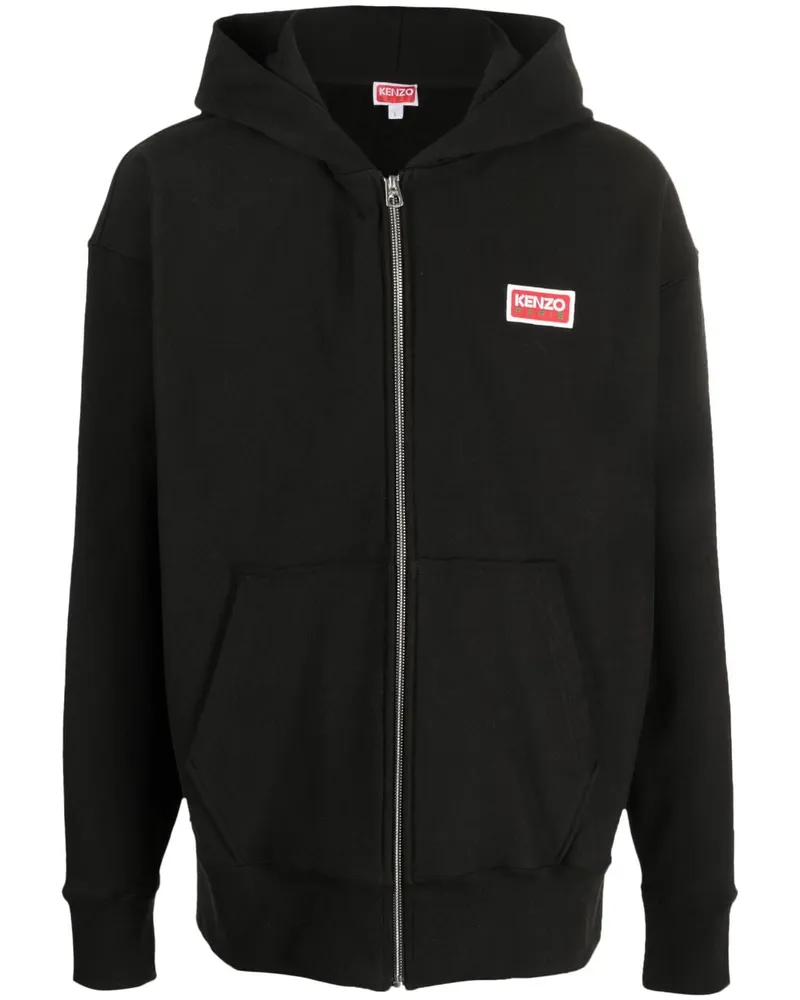 Kenzo Hoodie mit Logo-Stickerei - Schwarz Schwarz
