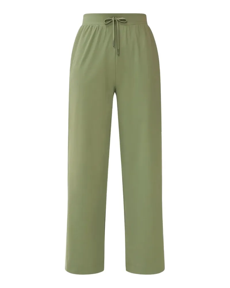 Sweaty Betty Explorer Wide-Leg-Jogginghose mit Paspelierung - Grün Grün