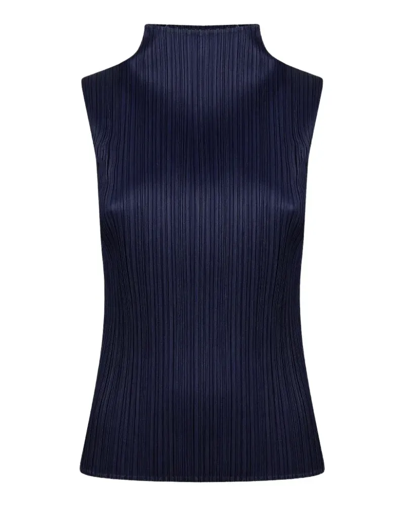 Issey Miyake Monthly Colours Top mit Falten - Blau Blau