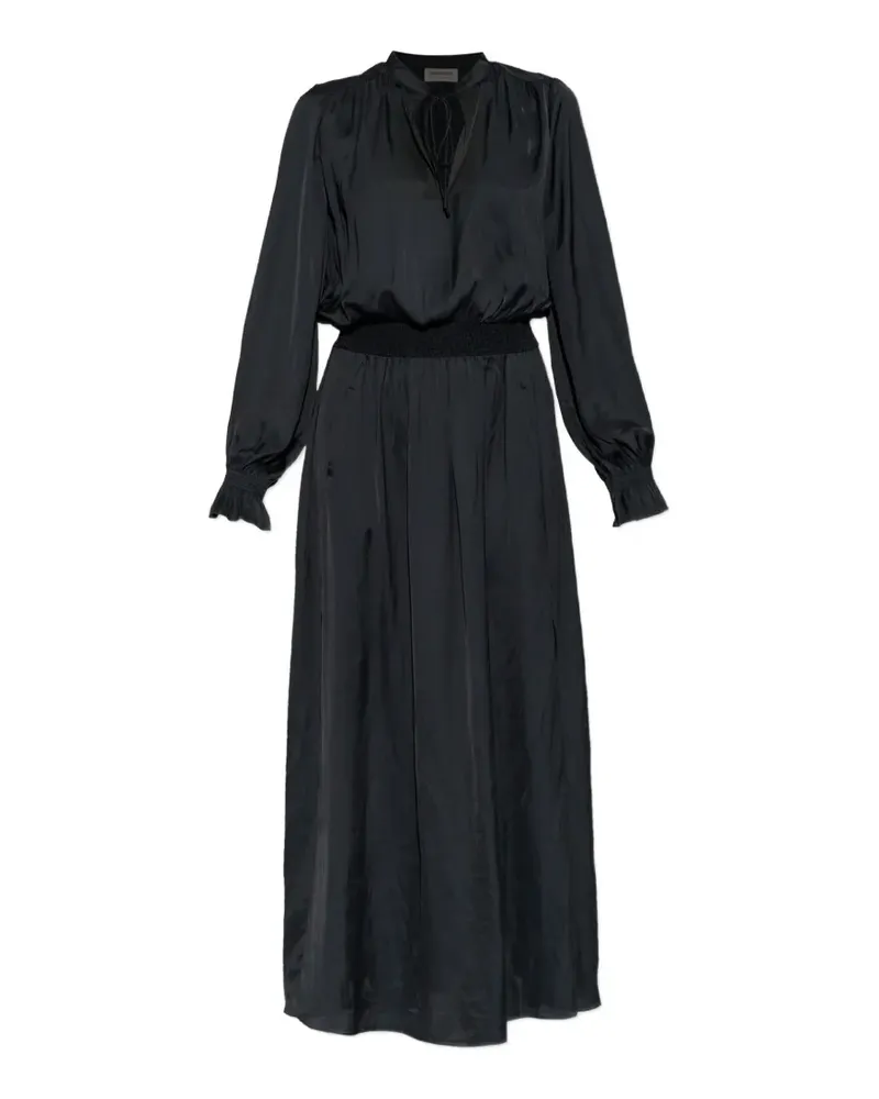 Zadig & Voltaire Rayado satin dress - Schwarz Schwarz