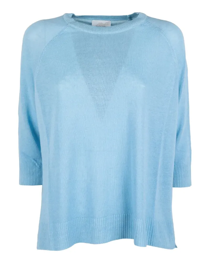 cinque raglan-sleeve fine-knit sweater - Blau Blau