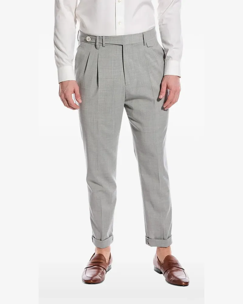 Brunello Cucinelli pleated tailored trousers - Grau Grau