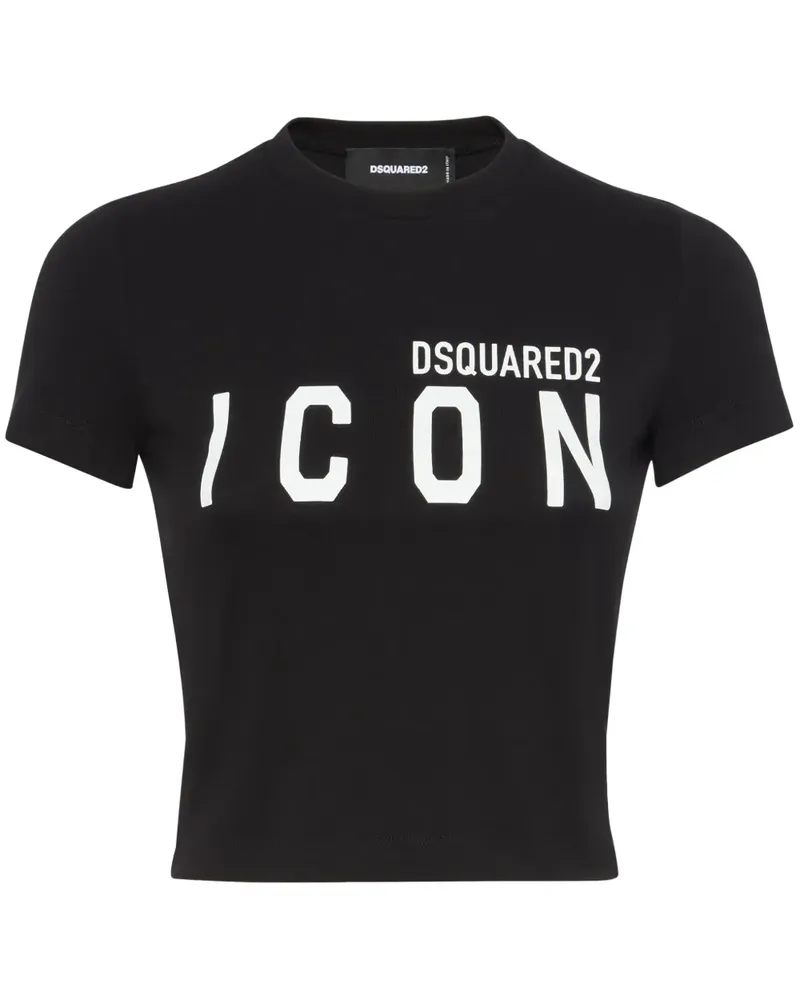 Dsquared2 T-Shirt mit Logo-Print - Schwarz Schwarz