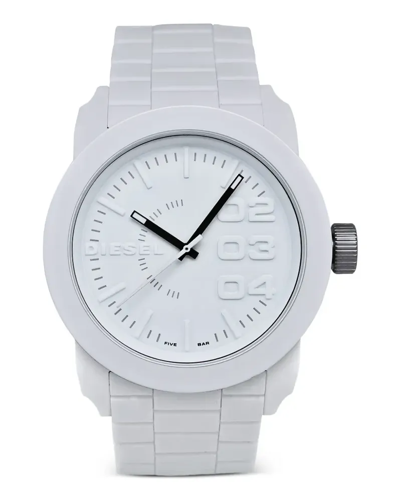 Diesel Armbanduhr mit Logo-Verzierung 44mm - Weiß Weiß