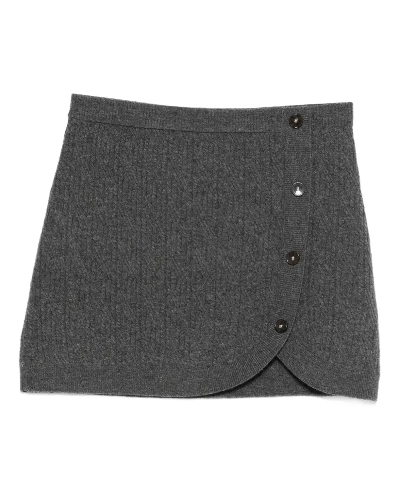 The Garment Como cable-knit mini skirt - Grau Grau