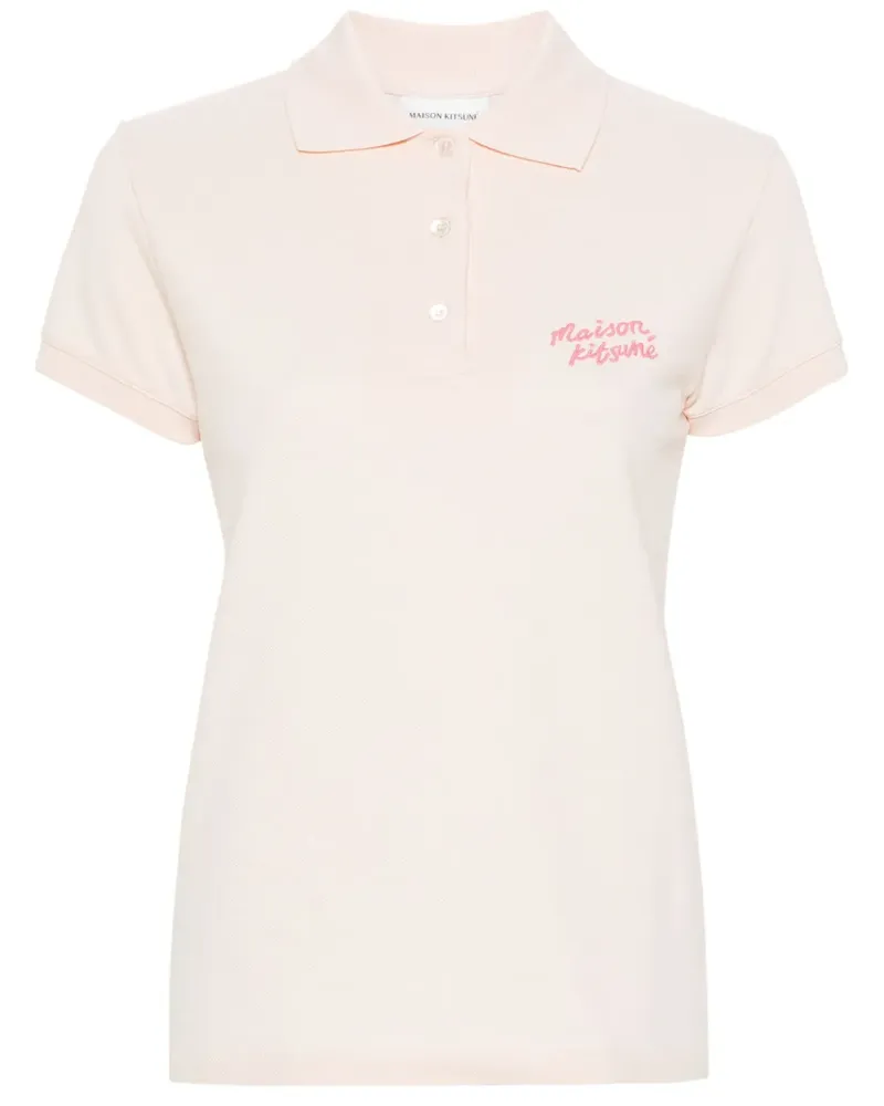 Kitsuné Handwriting Poloshirt - Rosa Rosa