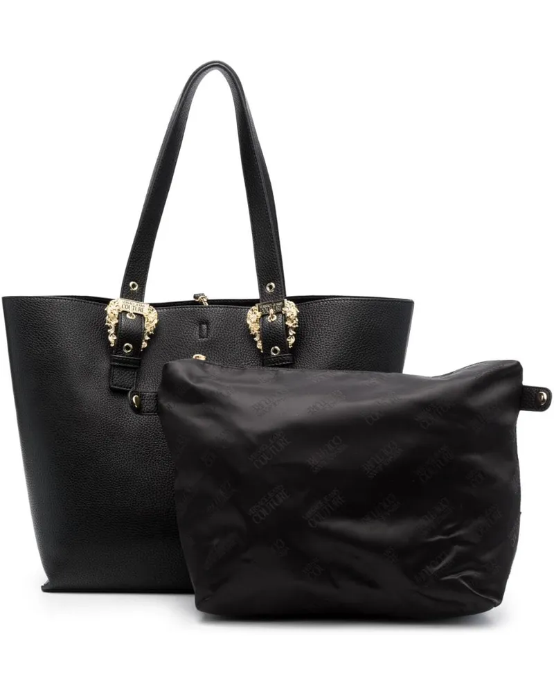 Versace Jeans Handtasche mit Logo - Schwarz Schwarz