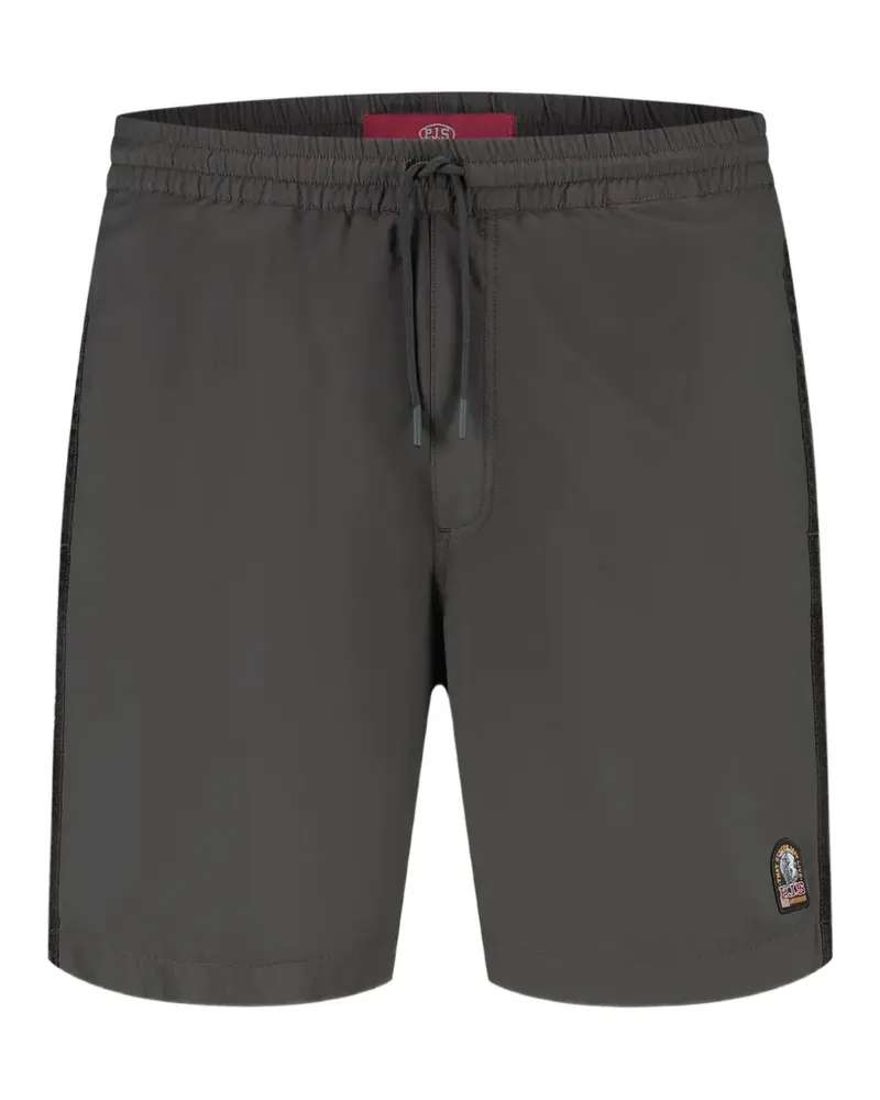 Parajumpers Badeshorts mit Logo-Patch - Grau Grau