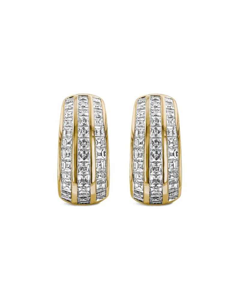 Pragnell 18kt Manhattan Gelbgoldohrringe mit Diamanten