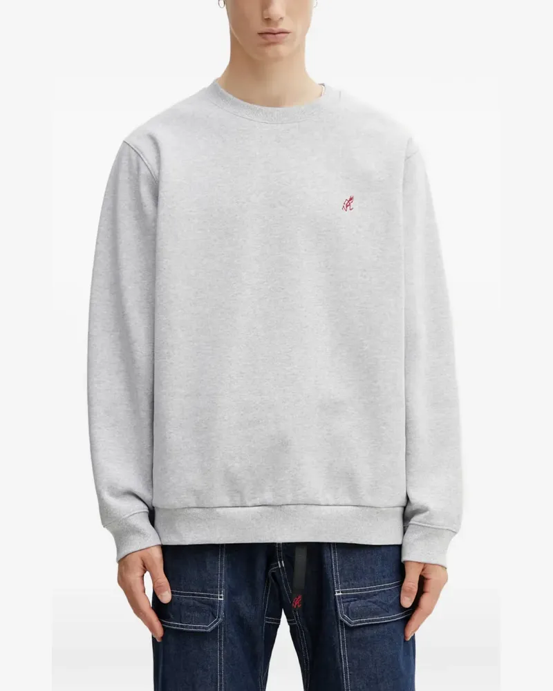 GRAMICCI logo-embroidered crew-neck sweater - Grau Grau