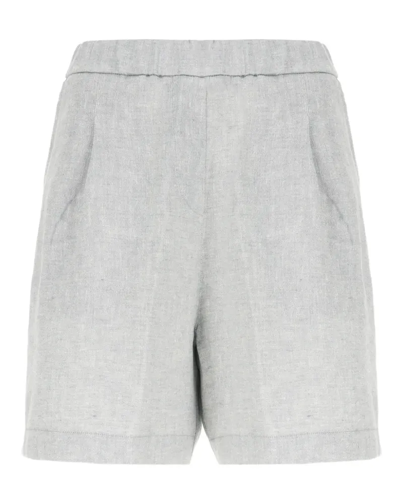 PANICALE Cashmere elasticated shorts - Grau Grau