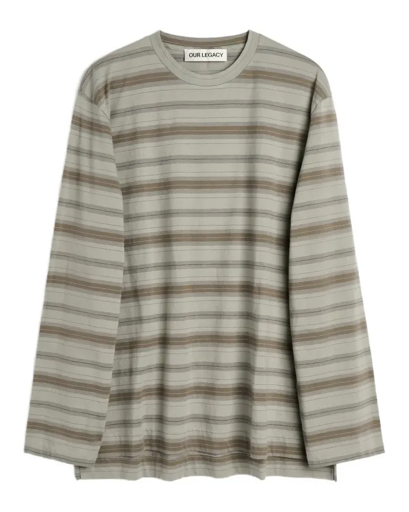 Our Legacy Gestreiftes Langarmshirt - Blau Blau