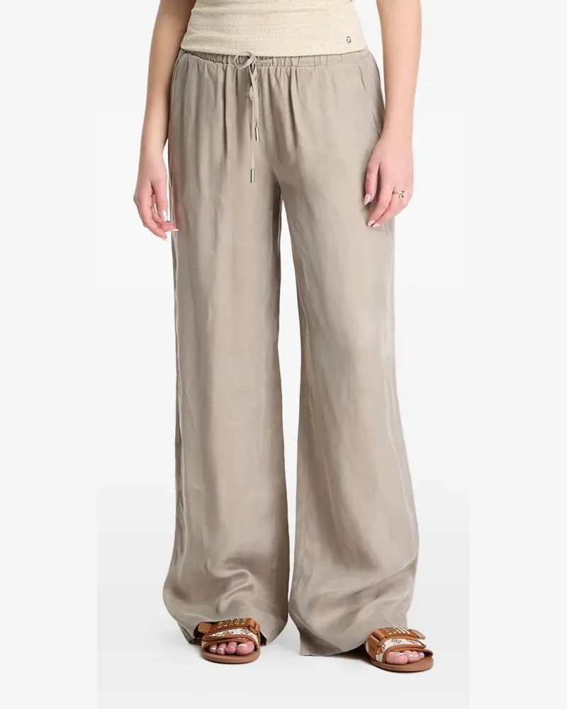 Guess drawstring-waist wide-leg trousers - Nude Nude