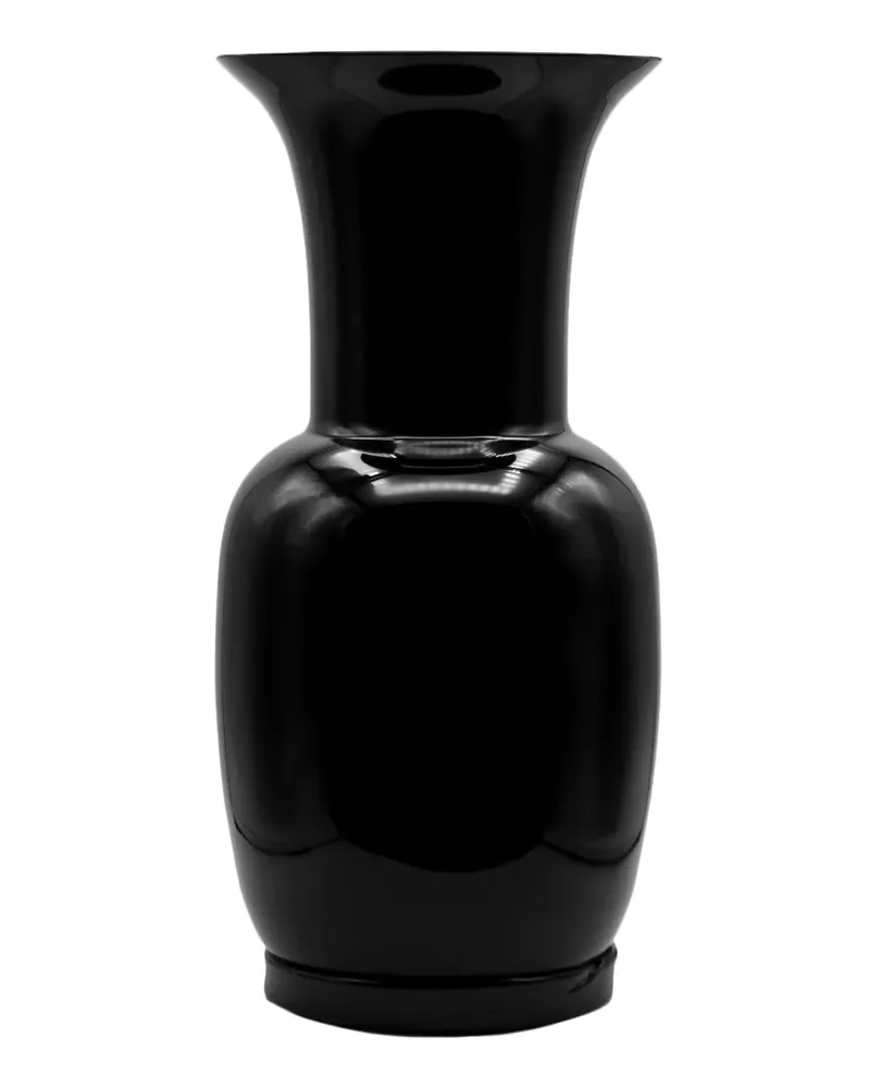 Venini Opalino Vase aus Glas 42cm - Schwarz Schwarz