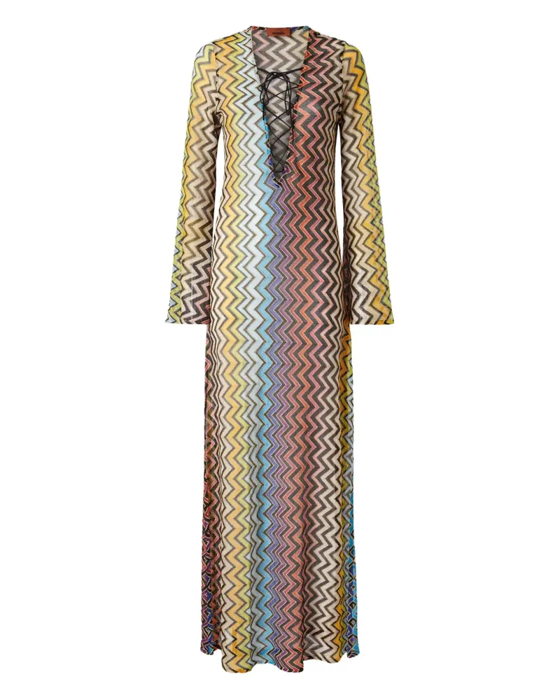 Missoni Kleid mit Zickzackmuster - Gelb Gelb