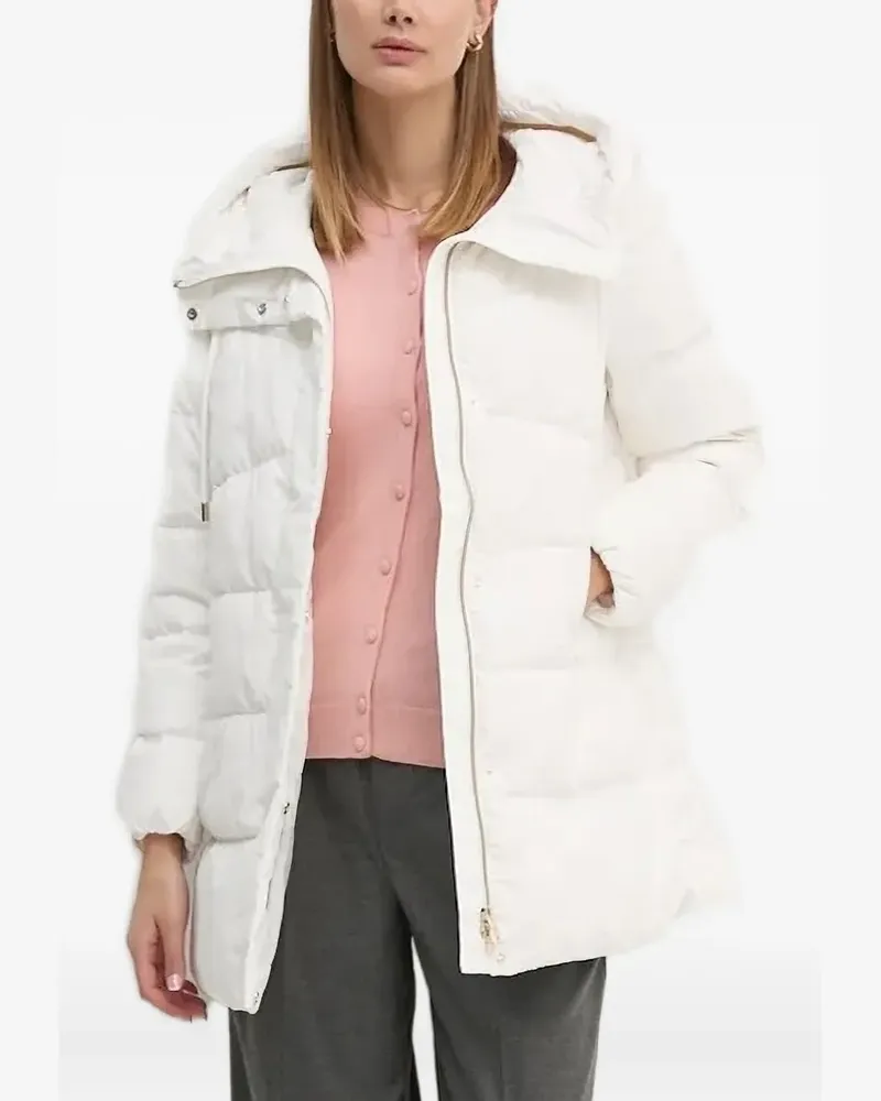 Geox Gesteppte Kapuzenjacke - Weiß Weiß