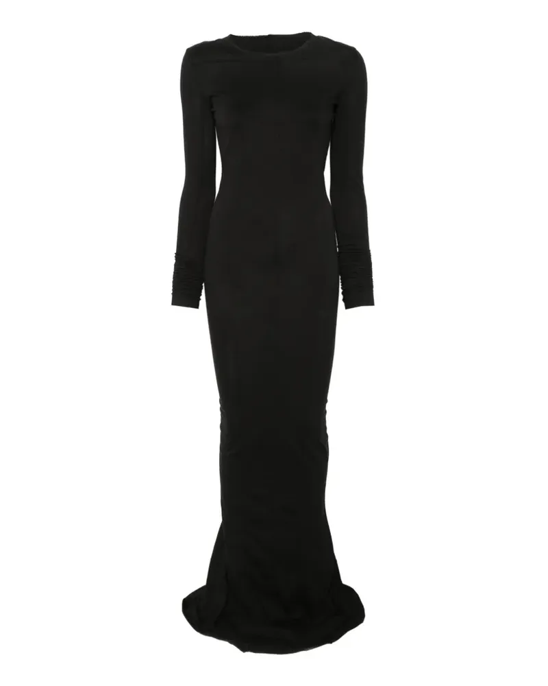 DRKSHDW by Rick Owens Langärmeliges Simple Edfu Maxikleid - Schwarz Schwarz