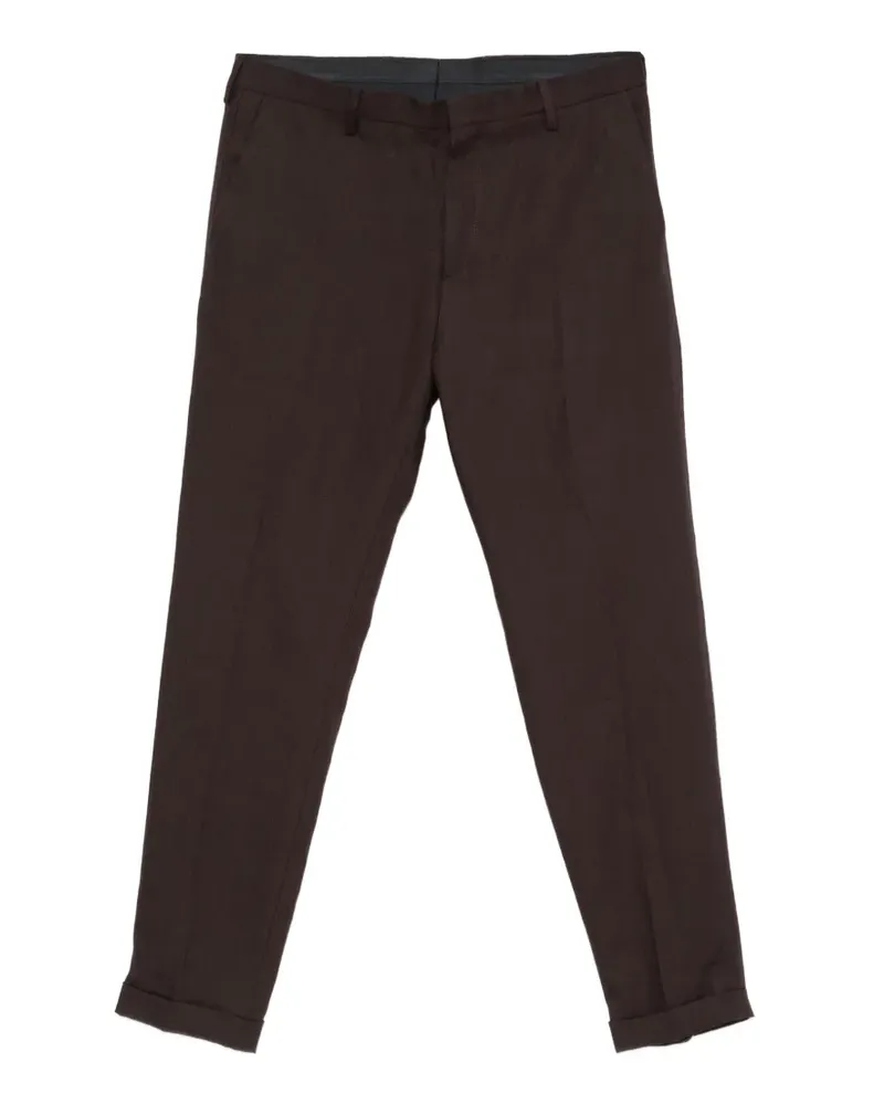 Paul Smith pressed-crease turned-up trousers - Violett Violett
