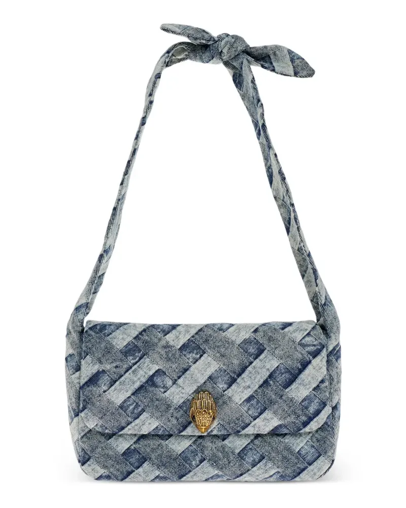 Kurt Geiger woven knot-strap shoulder bag - Blau Blau