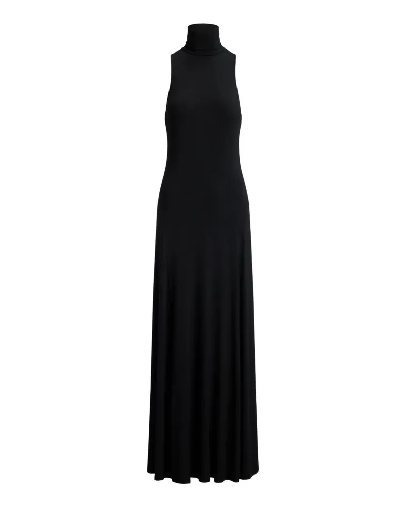 Ralph Lauren Ärmelloses Rut Maxikleid mit Rollkragen - Schwarz Schwarz