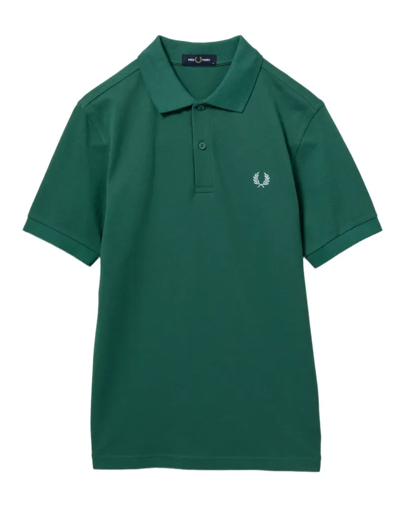 Fred Perry Poloshirt mit Logo-Stickerei - Grün Grün