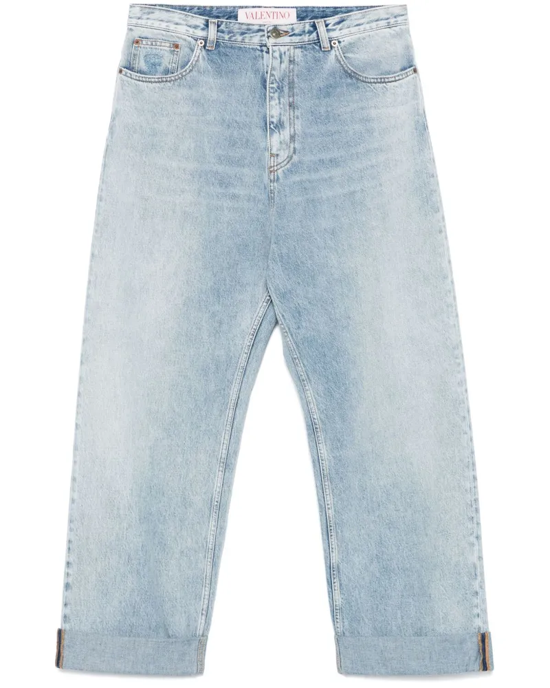Valentino Garavani Jeans mit weitem Bein - Blau Blau