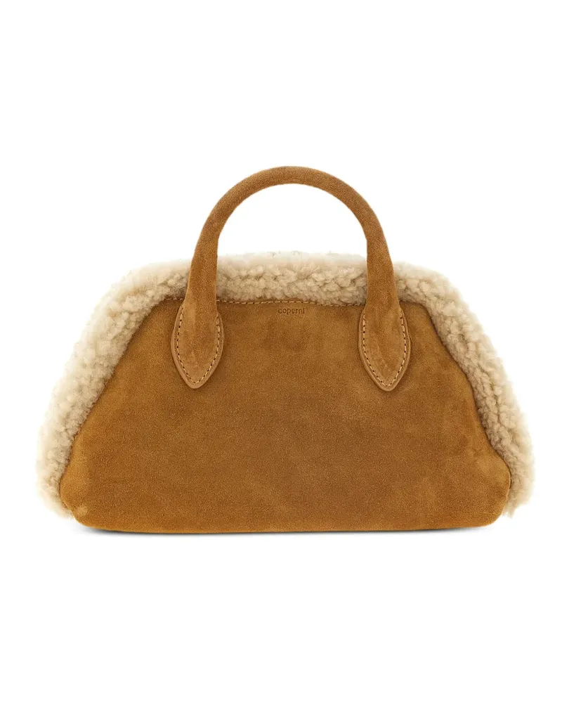COPERNI Duffle Gürteltasche mit Shearling-Besatz - Braun Braun