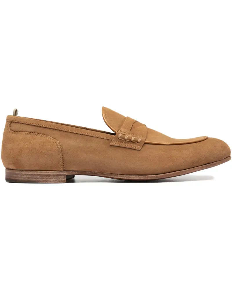 Officine Creative Italia Penny-Loafer aus Wildleder - Braun Braun