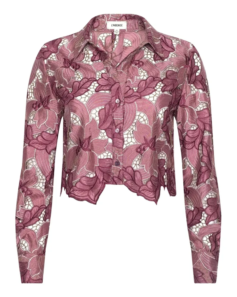 L'Agence Akemi floral-buttoned shirt - Rosa Rosa