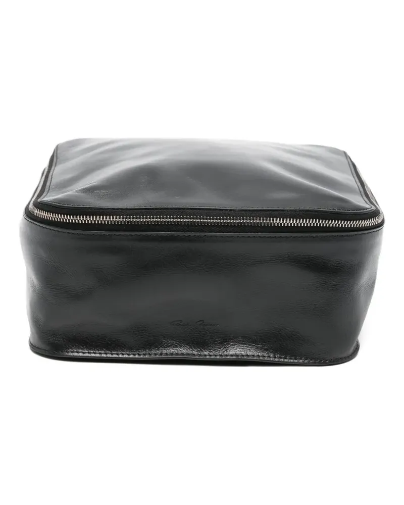 Rick Owens zip-fastening leather wallet - Schwarz Schwarz
