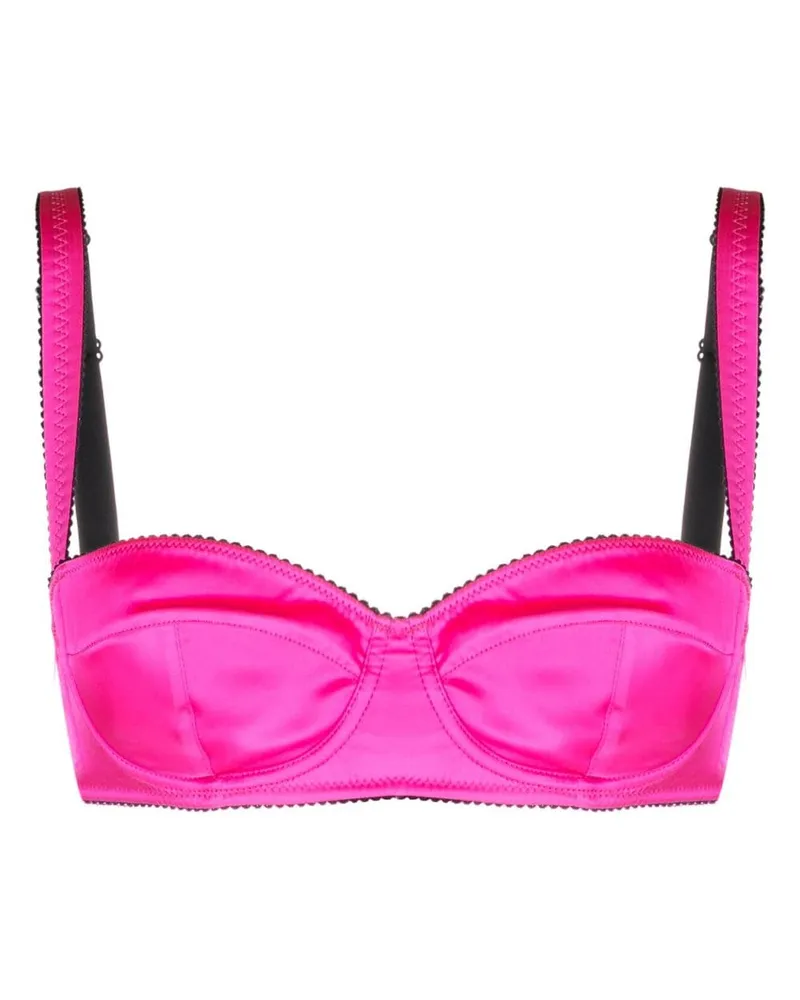 Dolce & Gabbana Balconette-BH aus Satin - Rosa Rosa